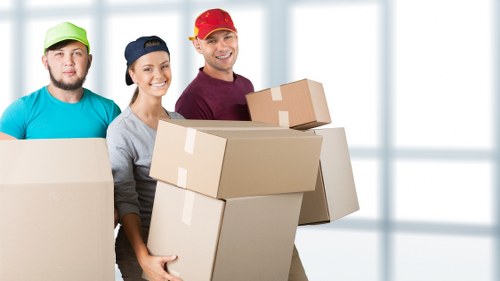 Organized storage space in Thehale for boxes, furniture, and documents