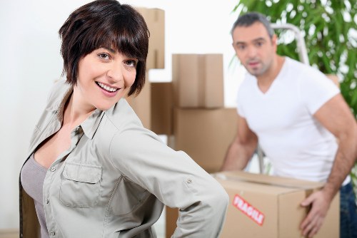 Residential family using mobile self storage in Thehale during a move